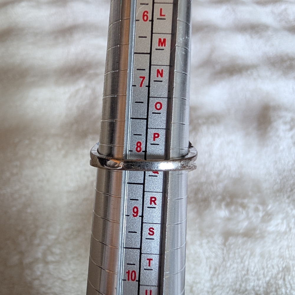 Silver Tone Butterfly Statement Ring Clear Cz Pav… - image 4